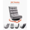 Sofa Koduva VEVOR grindų kėdė, pilka, QX-1558C