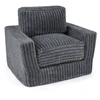 Sofa Promotion Porolono fotelis su nuimamu užvalkalu ir pagalve, pilkas, 90 x 80 x 80 cm