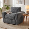 Sofa Promotion Porolono fotelis su nuimamu užvalkalu ir pagalve, pilkas, 90 x 80 x 80 cm