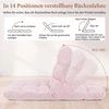 Sofa Promotion Reguliuojama sulankstoma grindų kėdė, 14 padėčių, šviesiai rožinė, 104 x 55 x 15 cm