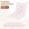 Sofa Promotion Reguliuojama sulankstoma grindų kėdė, 14 padėčių, šviesiai rožinė, 104 x 55 x 15 cm