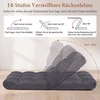Sofa Promotion Sulankstoma grindų kėdė su reguliuojamu atlošu, pilka, 61 x 54 x 56 cm
