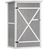 TV staliukas Koduva Gartenschranka sodo spintelė, juoda/pilka/balta, 75 x 56 x 115 cm