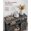 TV staliukas Songmics Indauja su 2 stumdomomis durimis, 33 x 100 x 80 cm, akmens pilka, juoda