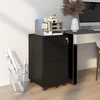 TV staliukas Koduva Mobilus dokumentų spintelis su 2 stalčiais, užrakinamas, juodas, 37 x 43,5 x 67,5 cm