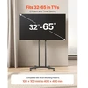 TV staliukas VEVOR Mobilus televizoriaus stovas TC80 su ratukais, reguliuojamo aukščio, 81–165 cm ekranams, iki 40 kg