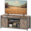 TV staliukas Koduva TV žema spintelė, industrinio stiliaus, skirta iki 60 colių TV, 6 skyriai, 2 stumdomos durys, ruda/juoda