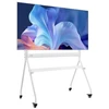 TV staliukas VEVOR Mobilus TV stovas ant ratukų, skirtas 35–100 colių televizoriams, iki 198 lb, Max VESA 800x600 mm