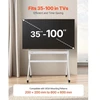 TV staliukas VEVOR Mobilus TV stovas ant ratukų, skirtas 35–100 colių televizoriams, iki 198 lb, Max VESA 800x600 mm