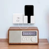 Ant sienos klijuojamas telefono laikiklis, baltas