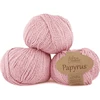 Fibra Natura Papyrus siūlai, 10vnt po 50g, rožiniai siūlai mezgimui