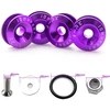Greito atjungimo tvirtinimo detalės, laikikliai automobiliui, violetiniai, 4vnt
