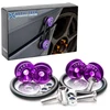 Greito atjungimo tvirtinimo detalės, laikikliai automobiliui, violetiniai, 4vnt