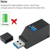 USB prievado skirstytuvas, šakotuvas, juodas