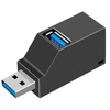 USB prievado skirstytuvas, šakotuvas, juodas