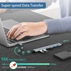 USB Šakotuvas 7 prievadų, pilkas, 3.0 USB