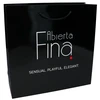 Abierta Fina Paper Gift Bags 30x10x30cm Glossy Baltas Set of 25
