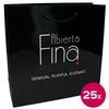Abierta Fina Paper Gift Bags 30x10x30cm Glossy Baltas Set of 25