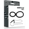 Addicted Toys Adjustable Dual Silicone Rings Flexible Juodas 3.8/5.8cm