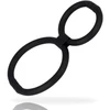 Addicted Toys Adjustable Dual Silicone Rings Flexible Juodas 3.8/5.8cm