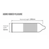 Adore Ribbed Premium Latex Condoms 144 pcs - Transparent, Ribbed Texture, Medium Size