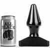 All Black All Juodas AB46 Intimate Cone Plug 15.5 cm PVC Atsparus vandeniui Juodas