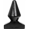 All Black All Juodas Model 7 Intimate Plug 18.5 cm - Smooth Grooved Surface