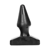All Black All Juodas Plug 16 cm - Grooved Silicone Analogue, Juodas