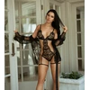 Allure All Romance Body &amp; Jacket Set Juodas - Elegant Lace Ensemble S/M