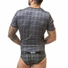 Anais Men Accesories ANAIS MEN Balance T-Shirt L Juodas-Gray Checked Microfiber Top