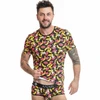 Anais Men Accesories ANAIS MEN Banana Print T-Shirt XL - Soft Lycra, Modern Fit