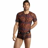 Anais Men Accesories ANAIS MEN CHILL T-Shirt XL - Soft Juodas Mesh, Colorful Print