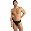 ANAIS MEN SLIP &amp; THONG ANAIS MEN EROS Slip S - Juodas Tulle, Elegant Finish, Size S