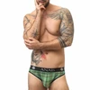 ANAIS MEN SLIP &amp; THONG Anais Men Magic Slip S - Žalias &amp; Juodas Lycra Briefs, Size S