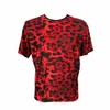 Anais Men Accesories Anais Men Savage Raudona Microfiber Animal Print T-Shirt Size S