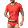 Anais Men Accesories Anais Men Soul T-Shirt L Raudona Microfiber Juodas Trim Comfort Fit