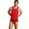 Anais Men Accesories ANAIS Men SOUL Top XL Raudona Microfiber Sleeveless Athletic Fit