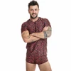 Anais Men Accesories Anais Men Tribal T-Shirt XL - Raudona Microfiber Animal Print, Perfect Fit