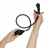 Anal Collection Inflatable Plug 8 cm Juodas - Adjustable Silicone Model