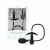 Anal Collection Inflatable Plug 8 cm Juodas - Adjustable Silicone Model