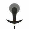 Anal Collection Inflatable Plug 8 cm Juodas - Adjustable Silicone Model