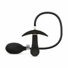Anal Collection Inflatable Plug 8 cm Juodas - Adjustable Silicone Model