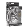 Xr Brands Asylum Stainless Steel Chastity System 4 Rings S/M Adjustable Set