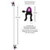 Bad Kitty Adjustable Silicone Nipple Clamps with Steel Chain 52cm