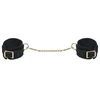 Bad Kitty Velvet Adjustable Handcuffs Juodas with Gold Details