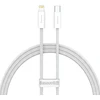 Baseus USB-C į Lightning dinaminis kabelis, 20W, 1m (baltas)