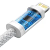 Baseus USB-C į Lightning dinaminis kabelis, 20W, 1m (baltas)