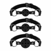 Bedroom Fantasies Adjustable Ball Gag Set 3-Pack Juodas - Breathable Design