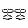 Bedroom Fantasies Adjustable Thigh Harness Juodas Secure Buckle System