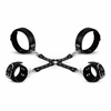 Bedroom Fantasies Cuffs &amp; Hogtie Set Juodas - Adjustable PU Leather System